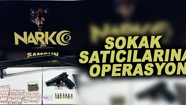 Samsun'da sokak satıcılarına operasyon: 7 gözaltı