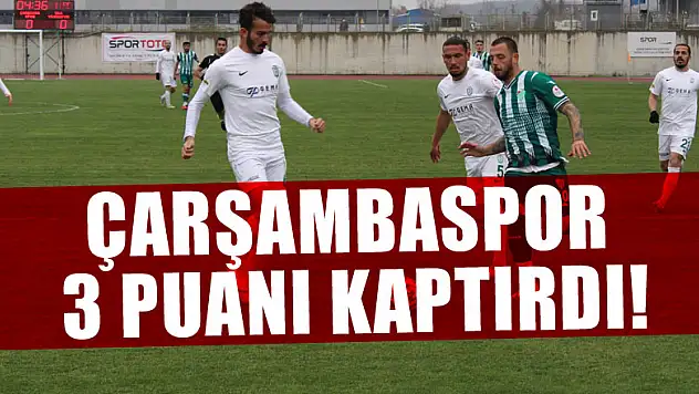 Çarşambaspor 3 puanı kaptırdı!
