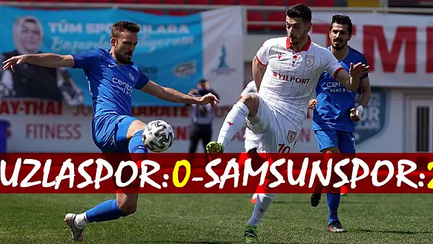 TFF 1. Lig: Tuzlaspor: 0 - Yılport Samsunspor: 2   