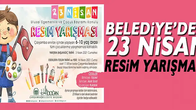 Belediye'den 23 Nisan Resim Yarışması