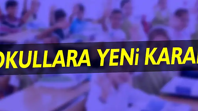 Okullara Yeni Karar