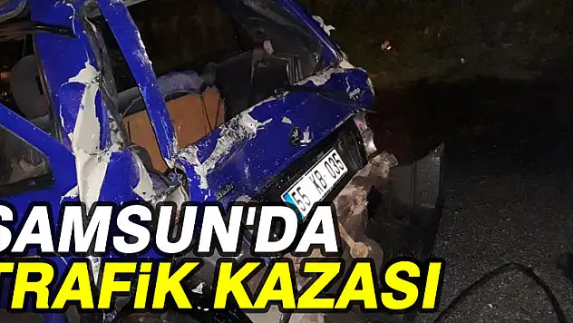 Samsun'da trafik kazası: 2 yaralı