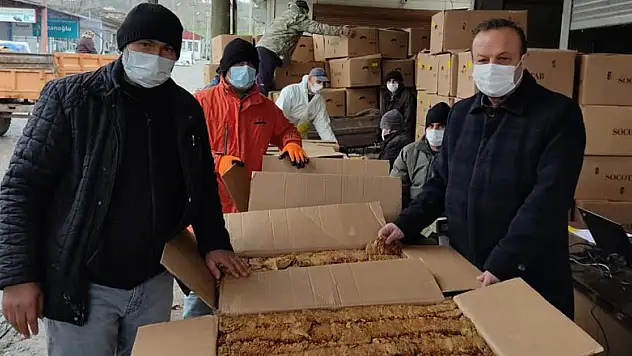 Alaçam'da tütün alımı başladı