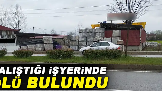 Çalıştığı işyerinde ölü bulundu
