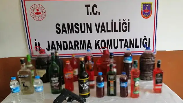 Jandarmadan kaçak içki operasyonu: 1 gözaltı