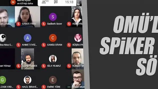 OMÜ'lü öğrenciler spiker Cem Öğretir ile söyleşi yaptı