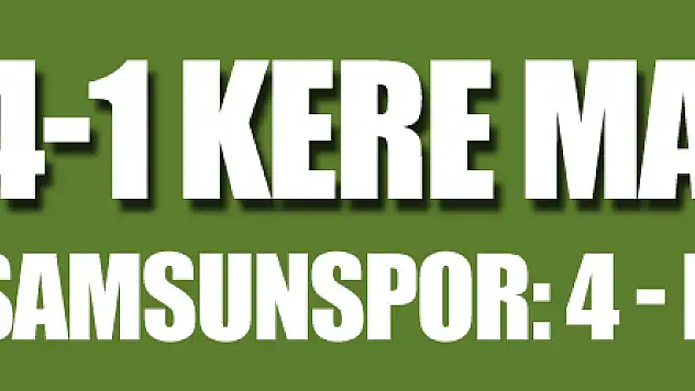  TFF 1. Lig: Samsunspor: 4 - Bursaspor: 1