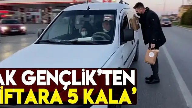 AK Gençlik'ten 'İftara 5 Kala'
