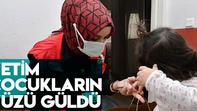 Yetim çocukların yüzü güldü