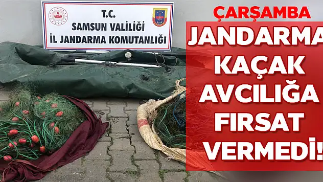 Jandarma kaçak avcılığa fırsat vermedi!