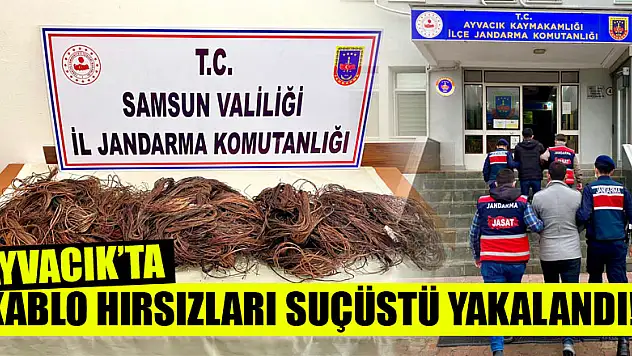 Kablo hırsızları suçüstü yakalandı!