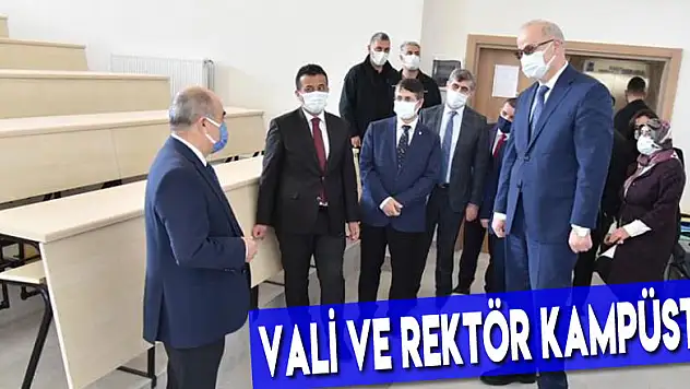 Vali ve rektör kampüste