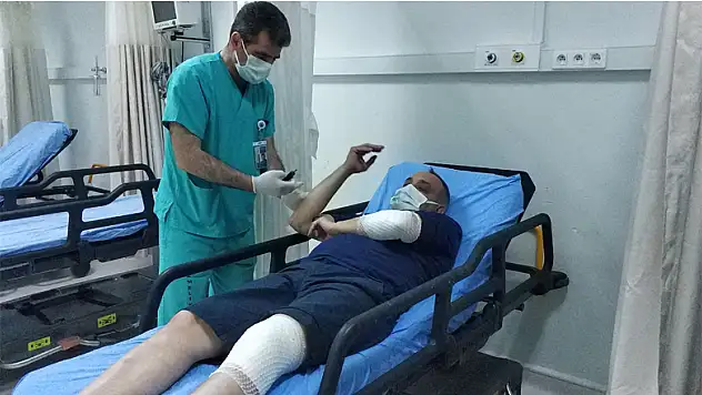 Sağlık çalışanına çarpıp kaçtı