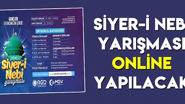 Siyer-i Nebi Yarışması Online yapılacak