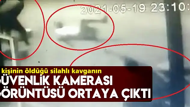Samsun'daki 2 kişinin öldüğü silahlı kavganın güvenlik kamerası görüntüsü ortaya çıktı