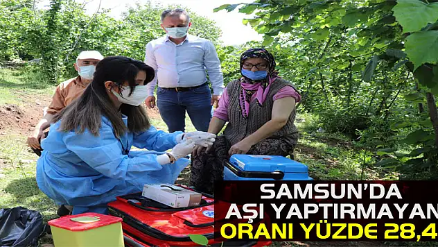 Samsun'da aşı yaptırmayan oranı yüzde 28,42