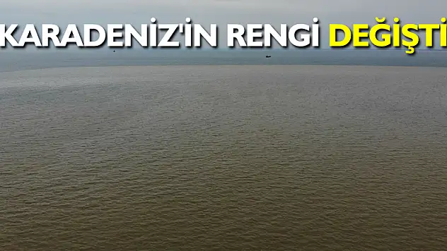 Karadeniz'in rengi değişti