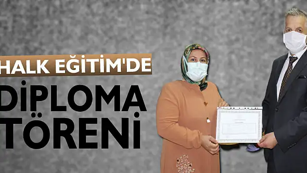 HALK EĞİTİM'DE DİPLOMA TÖRENİ