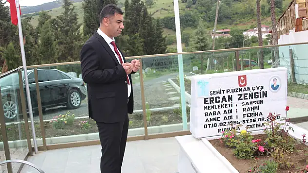 Samsunlu Şehit Ercan Zengin mezarı başında anıldı