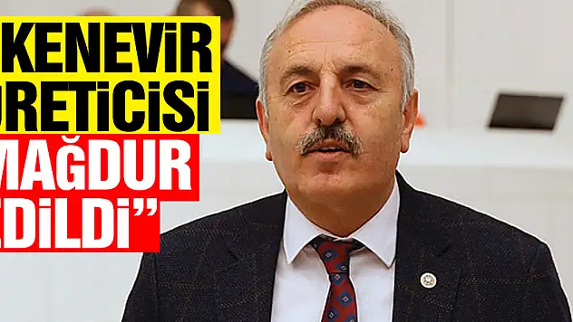 'KENEVİR ÜRETİCİSİ MAĞDUR EDİLDİ'