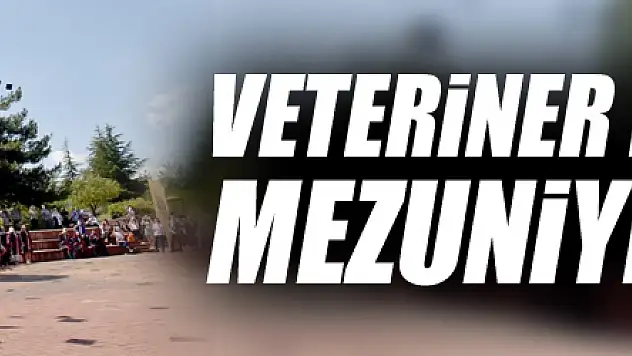 Veteriner Fakültesinin mezuniyet sevinci
