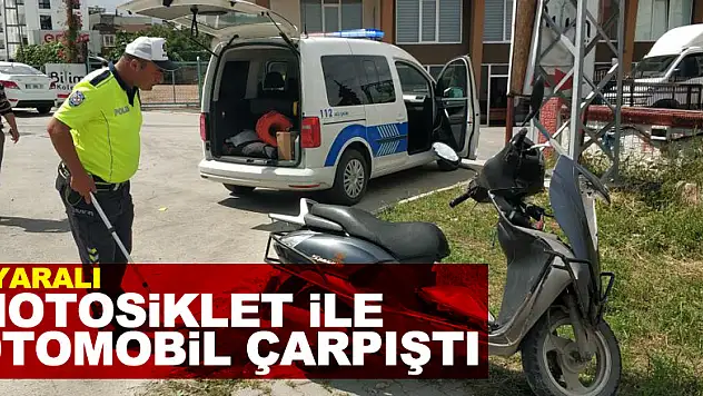 Samsun'da motosiklet ile otomobil çarpıştı: 1 yaralı