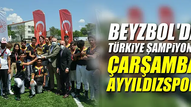 Beyzbol'da Türkiye Şampiyonu Çarşamba Ayyıldızspor