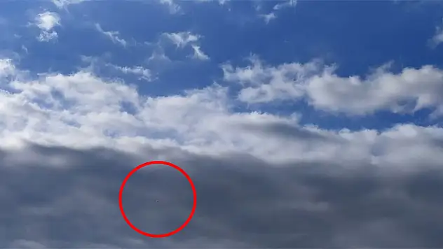 UFO sanıldı, meteoroloji balonu çıktı
