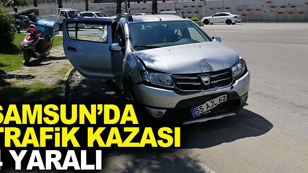 Samsun'da trafik kazası: 4 yaralı