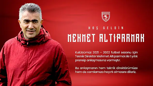Samsunspor'un Teknik Direktör Mehmet Altıparmak