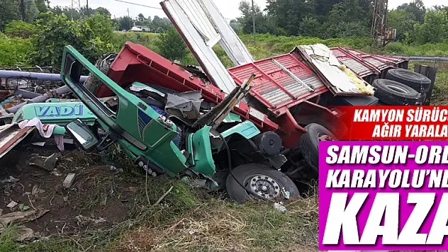 Samsun-Ordu Karayolu'nda Kaza