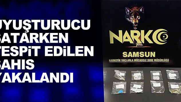 Uyuşturucu satarken tespit edilen şahıs yakalandı