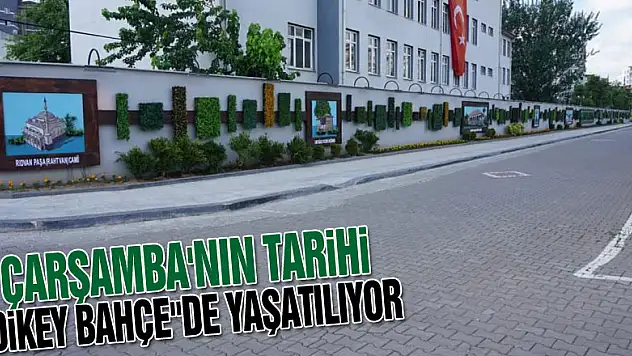 Çarşamba'nın tarihi 'Dikey Bahçe'de yaşatılıyor