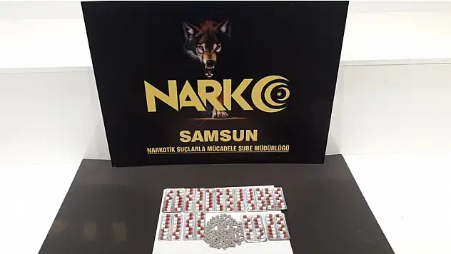Uyuşturucu haplarla yakalandı