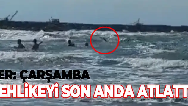 Tehlikeyi son anda atlattı!