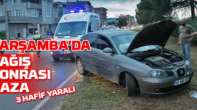 Çarşamba'da Kaza: 3 hafif yaralı
