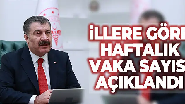 İllere göre haftalık vaka sayısı açıklandı!