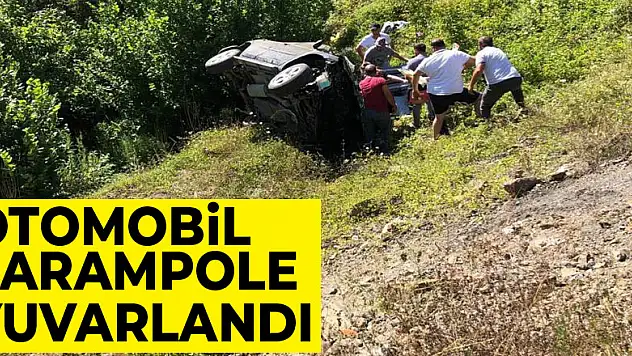 Samsun'da otomobil şarampole yuvarlandı: 2 ölü
