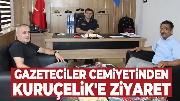 GAZETECİLER CEMİYETİNDEN KURUÇELİK'E ZİYARET