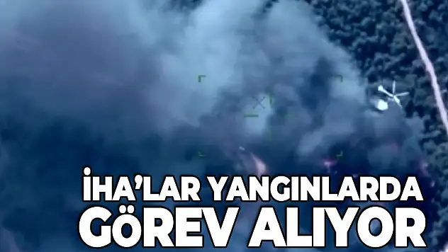 Savunma Sanayii Başkanı Demir, yangınlarda görev alan İHA'lardan görüntüler paylaştı