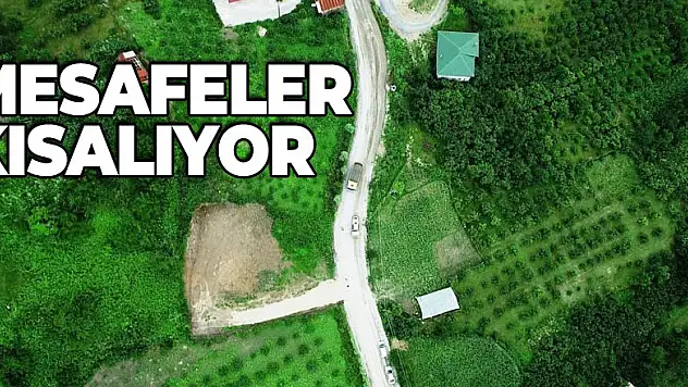 Samsun Büyükşehir Belediyesi yolları yapıyor mesafeler kısalıyor