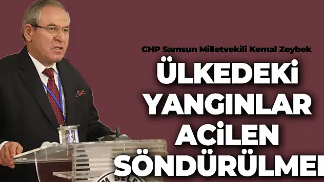 ÜLKEDEKİ YANGINLAR ACİLEN SÖNDÜRÜLMELİ