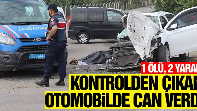 Kontrolden çıkan otomobilde can verdi: 1 ölü, 2 yaralı