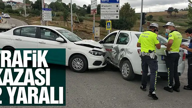 Samsun'da trafik kazası: 2 yaralı