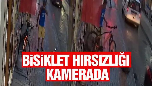 Bisiklet hırsızlığı kamerada