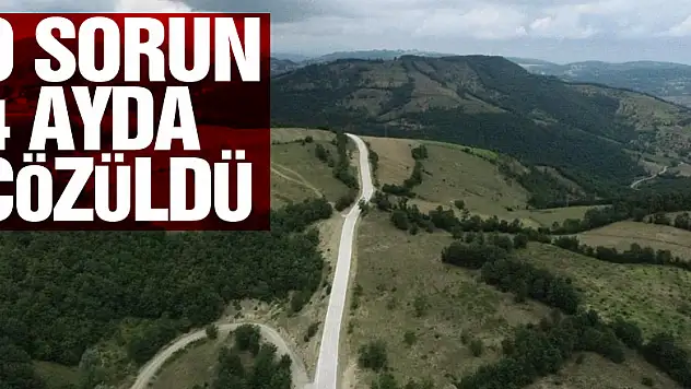 Yıllardır bekleyen yol sorunu 4 ayda çözüldü