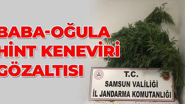 Baba-oğula hint keneviri gözaltısı