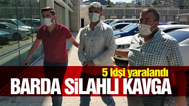 Samsun'da barda silahlı kavgada 5 kişi yaralandı