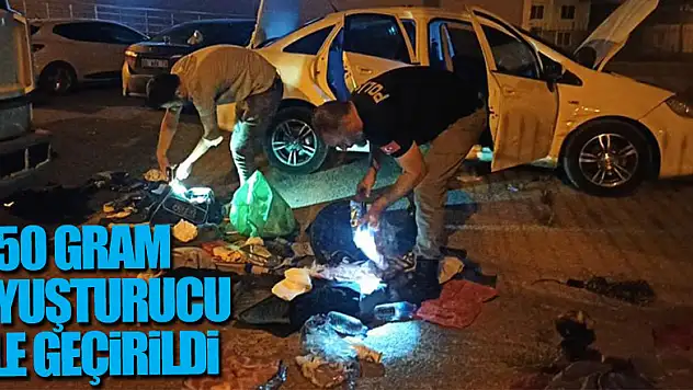 Bafra'da 850 gram uyuşturucu ele geçirildi