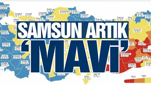 Samsun aşılamada 'mavi' kategoriye geçti